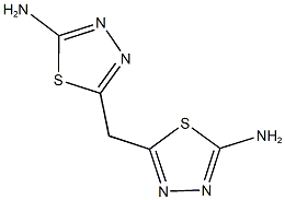 5-[(5-amino-1,3,4-thiadiazol-2-yl)methyl]-1,3,4-thiadiazol-2-ylamine Structure