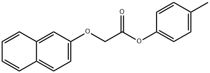 4-methylphenyl (2-naphthyloxy)acetate Struktur