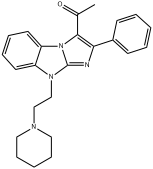 1-{2-phenyl-9-[2-(1-piperidinyl)ethyl]-9H-imidazo[1,2-a]benzimidazol-3-yl}ethanone|