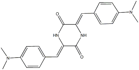 3,6-bis[4-(dimethylamino)benzylidene]-2,5-piperazinedione,984-01-0,结构式
