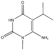 6-amino-5-isopropyl-1-methylpyrimidine-2,4(1H,3H)-dione 结构式
