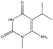 6-amino-5-isopropyl-1-methylpyrimidine-2,4(1H,3H)-dione 化学構造式