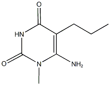 6-amino-1-methyl-5-propylpyrimidine-2,4(1H,3H)-dione Struktur