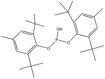 bis(2,6-ditert-butyl-4-methylphenyl) hydrogen phosphite Structure