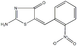 2-amino-5-{2-nitrobenzylidene}-1,3-thiazol-4(5H)-one 结构式