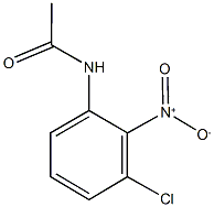 N-{3-chloro-2-nitrophenyl}acetamide 化学構造式