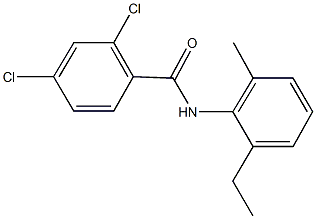 2,4-dichloro-N-(2-ethyl-6-methylphenyl)benzamide Structure