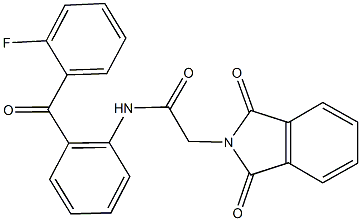 2-(1,3-dioxo-1,3-dihydro-2H-isoindol-2-yl)-N-[2-(2-fluorobenzoyl)phenyl]acetamide Structure