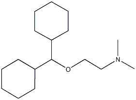 N-[2-(dicyclohexylmethoxy)ethyl]-N,N-dimethylamine Structure