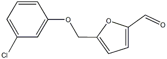 5-[(3-CHLOROPHENOXY)METHYL]-2-FURALDEHYDE 化学構造式