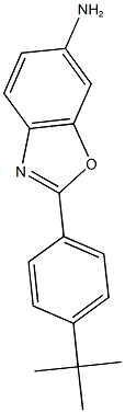 2-(4-叔丁基苯基)-6-氨基苯并恶唑MFCD06757918,,结构式