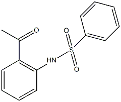 N-(2-acetylphenyl)benzenesulfonamide Struktur