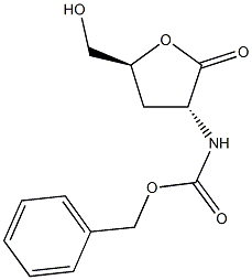 benzyl 5-(hydroxymethyl)-2-oxotetrahydro-3-furanylcarbamate Structure