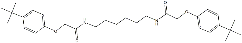 2-(4-tert-butylphenoxy)-N-(6-{[(4-tert-butylphenoxy)acetyl]amino}hexyl)acetamide,,结构式