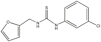 N-(3-chlorophenyl)-N'-(2-furylmethyl)thiourea,,结构式