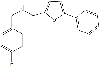 N-(4-fluorobenzyl)-N-[(5-phenyl-2-furyl)methyl]amine Structure