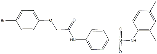 2-(4-bromophenoxy)-N-{4-[(2,4-dimethylanilino)sulfonyl]phenyl}acetamide Structure