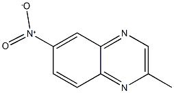 6-nitro-2-methylquinoxaline 化学構造式