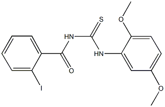 N-(2,5-dimethoxyphenyl)-N'-(2-iodobenzoyl)thiourea,,结构式