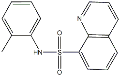 N-(2-methylphenyl)-8-quinolinesulfonamide,,结构式