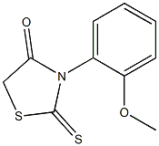 3-(2-methoxyphenyl)-2-thioxo-1,3-thiazolidin-4-one 结构式