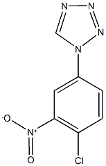 1-{4-chloro-3-nitrophenyl}-1H-tetraazole,,结构式