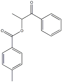 1-methyl-2-oxo-2-phenylethyl 4-methylbenzoate 化学構造式