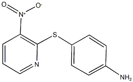 2-[(4-aminophenyl)sulfanyl]-3-nitropyridine 结构式