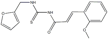 N-(2-furylmethyl)-N'-[3-(2-methoxyphenyl)acryloyl]thiourea Struktur