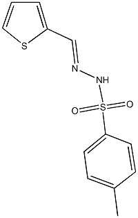 4-methyl-N'-(thien-2-ylmethylene)benzenesulfonohydrazide,,结构式