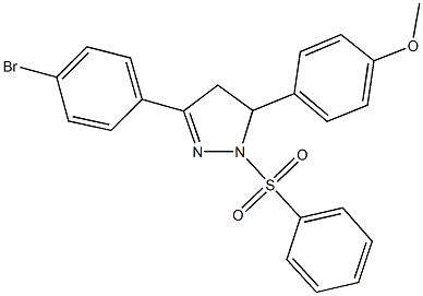 4-[3-(4-bromophenyl)-1-(phenylsulfonyl)-4,5-dihydro-1H-pyrazol-5-yl]phenyl methyl ether