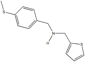 N-[4-(methylsulfanyl)benzyl]-N-(2-thienylmethyl)amine,,结构式