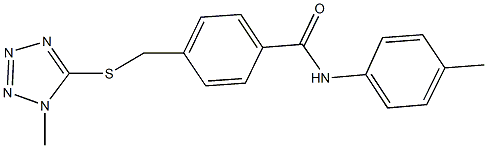  N-(4-methylphenyl)-4-{[(1-methyl-1H-tetraazol-5-yl)sulfanyl]methyl}benzamide