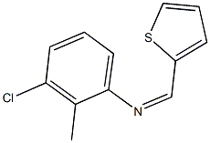 N-(3-chloro-2-methylphenyl)-N-(2-thienylmethylene)amine Struktur