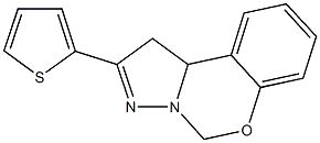 2-(2-thienyl)-1,10b-dihydropyrazolo[1,5-c][1,3]benzoxazine 结构式