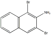 1,3-dibromo-2-naphthalenamine 结构式