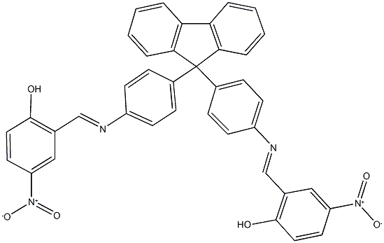 2-{[(4-{9-[4-({2-hydroxy-5-nitrobenzylidene}amino)phenyl]-9H-fluoren-9-yl}phenyl)imino]methyl}-4-nitrophenol|