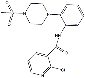  2-chloro-N-{2-[4-(methylsulfonyl)-1-piperazinyl]phenyl}nicotinamide