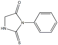 3-phenyl-2-thioxo-4-imidazolidinone Structure