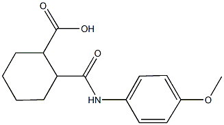 2-[(4-methoxyanilino)carbonyl]cyclohexanecarboxylic acid 结构式