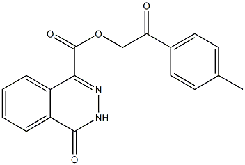 2-(4-methylphenyl)-2-oxoethyl 4-oxo-3,4-dihydro-1-phthalazinecarboxylate Structure