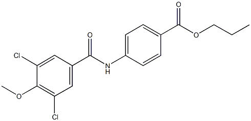 propyl 4-[(3,5-dichloro-4-methoxybenzoyl)amino]benzoate