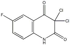 3,3-dichloro-6-fluoro-2,4(1H,3H)-quinolinedione Structure