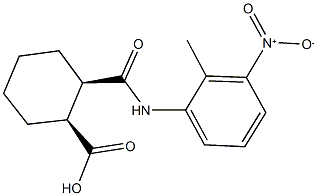 2-({3-nitro-2-methylanilino}carbonyl)cyclohexanecarboxylic acid Structure