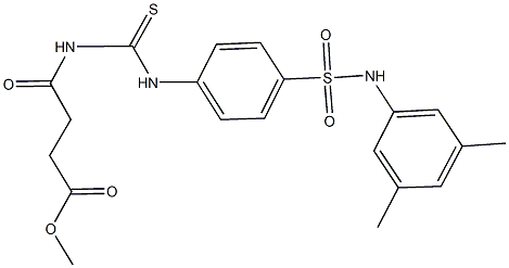 methyl 4-[({4-[(3,5-dimethylanilino)sulfonyl]anilino}carbothioyl)amino]-4-oxobutanoate