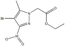 ethyl {4-bromo-3-nitro-5-methyl-1H-pyrazol-1-yl}acetate Structure