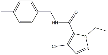  4-chloro-1-ethyl-N-(4-methylbenzyl)-1H-pyrazole-5-carboxamide