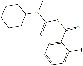 N-cyclohexyl-N'-(2-iodobenzoyl)-N-methylthiourea,,结构式