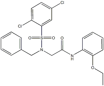 2-{benzyl[(2,5-dichlorophenyl)sulfonyl]amino}-N-(2-ethoxyphenyl)acetamide