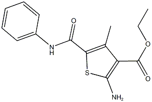 ethyl 2-amino-5-(anilinocarbonyl)-4-methyl-3-thiophenecarboxylate|